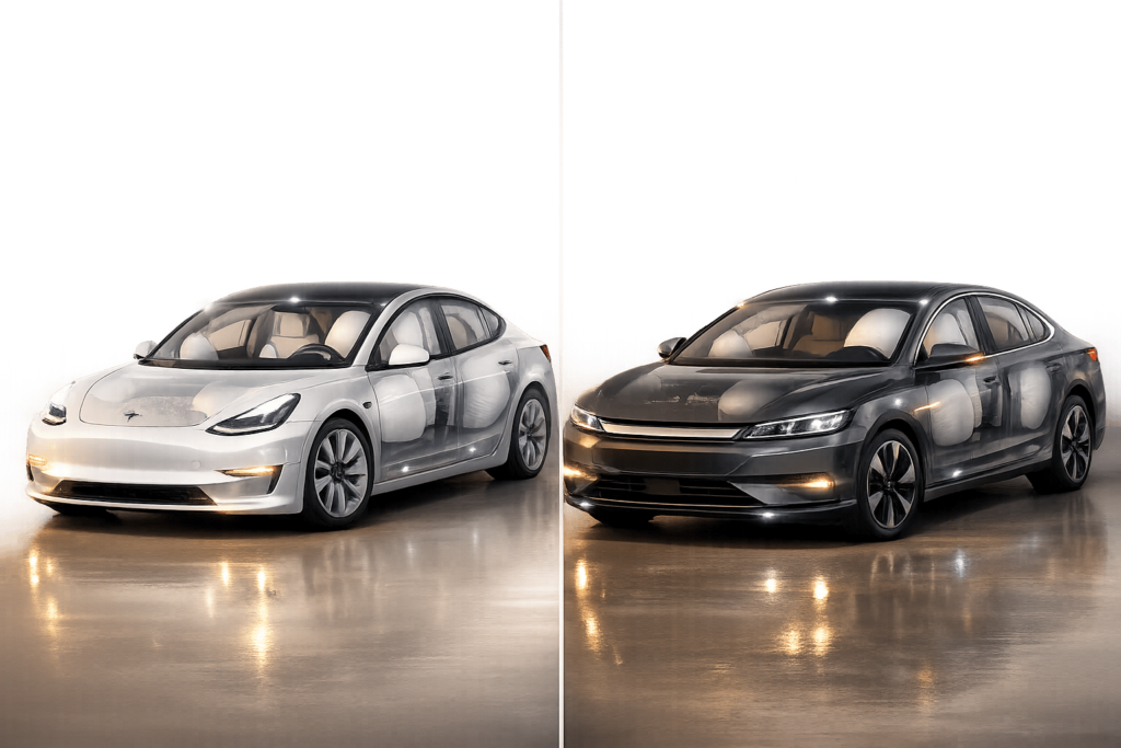 Pickup Electric — Tesla / BYD